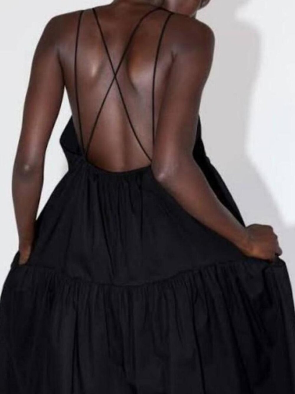 Zara Strappy Poplin Dress - Size Small